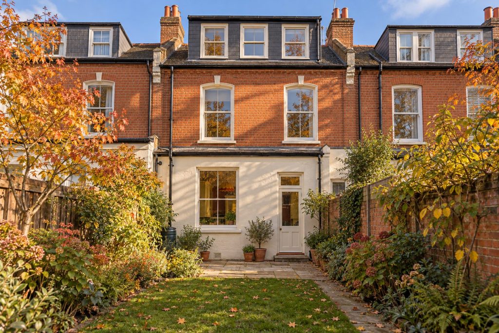 Rear garden, rear elevation seen from the garden - 4-bedroom terraced house in Putney