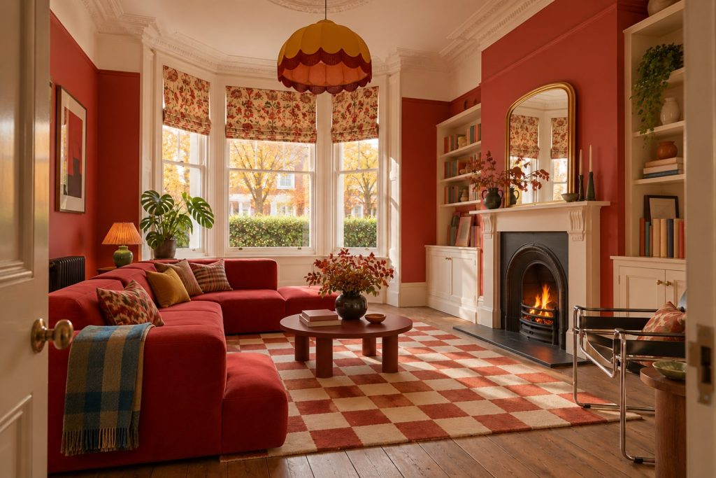 Sitting room, wide view from the doorway - 4-bedroom terraced house in Putney