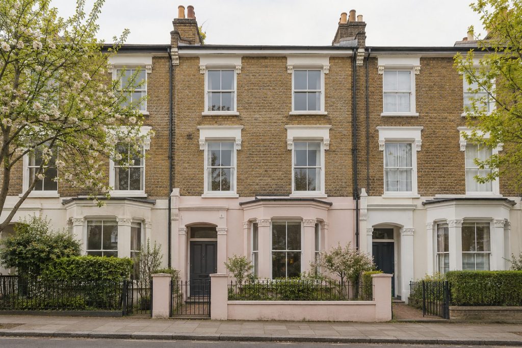 Front exterior, eye-level view of the front elevation - 4-bedroom town house in Putney