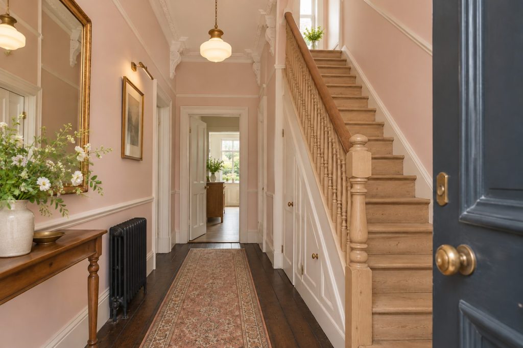 Hall, wide view from the doorway - 4-bedroom town house in Putney