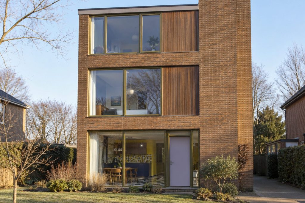 Front exterior, eye-level view of the front elevation - 7-bedroom detached house in Wimbledon