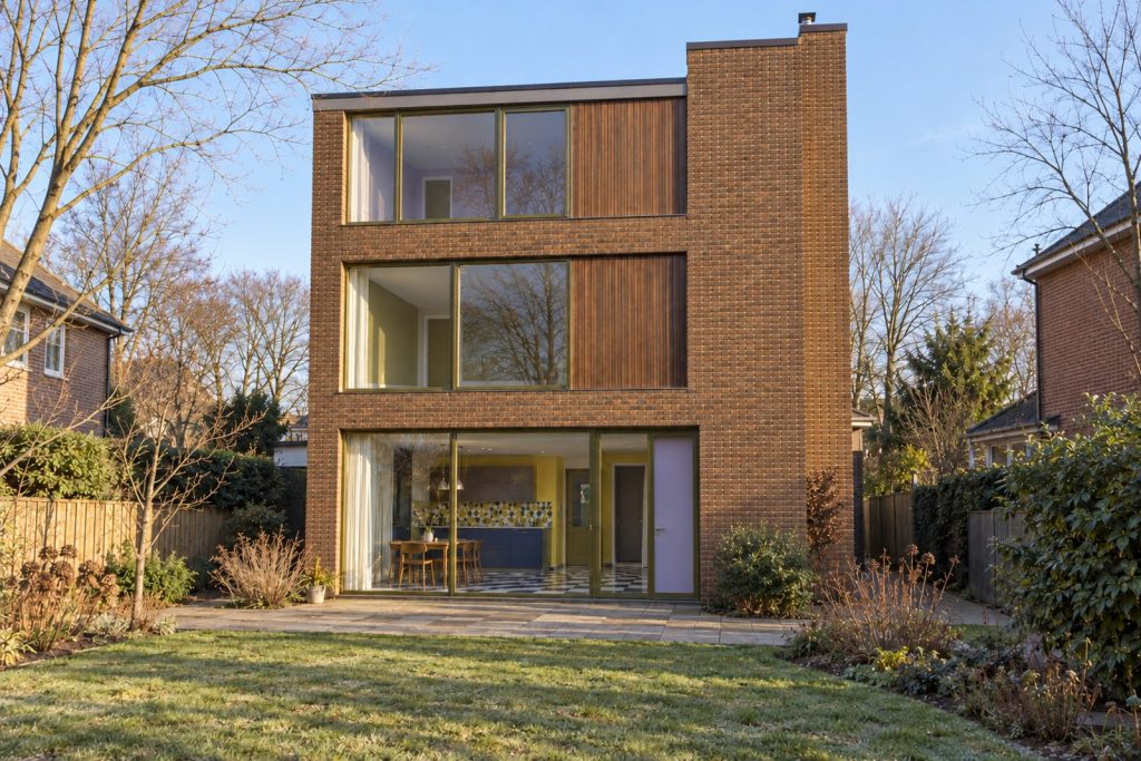 Rear garden, rear elevation seen from the garden - 7-bedroom detached house in Wimbledon