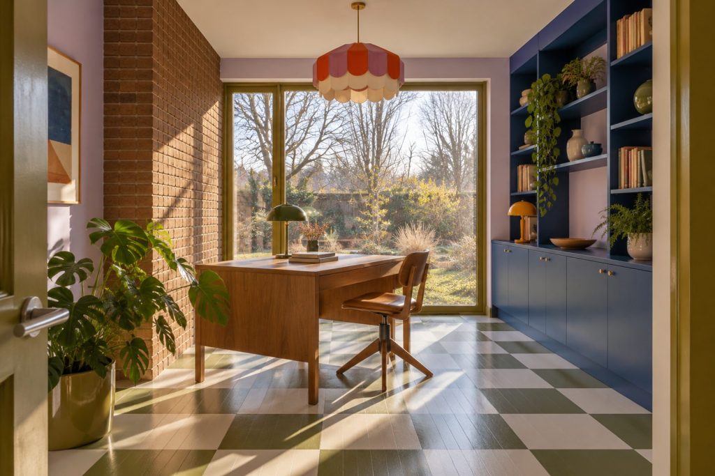 Study, wide view from the doorway - 7-bedroom detached house in Wimbledon