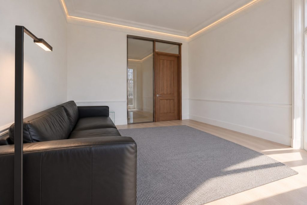 Sitting room, view from the opposite corner - 2-bedroom flat in Wimbledon