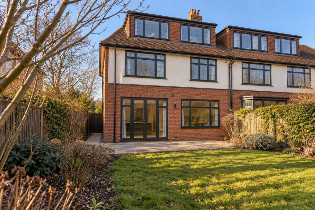 Rear garden, the garden looking back toward the house - 4-bedroom semi-detached house in Putney