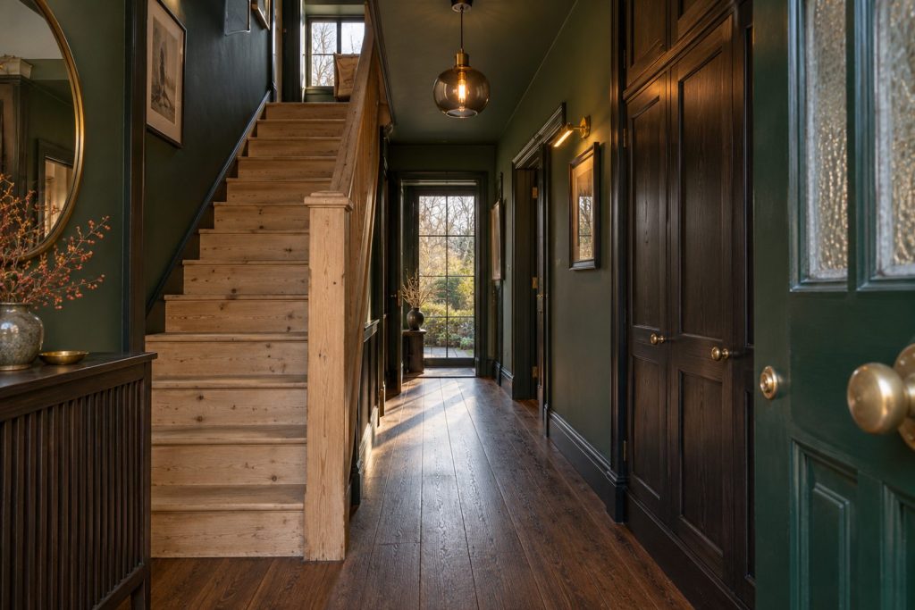 Hall, wide view from the doorway - 4-bedroom semi-detached house in Putney