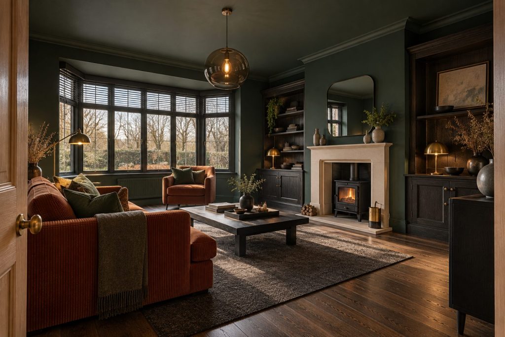 Sitting room, wide view from the doorway - 4-bedroom semi-detached house in Putney