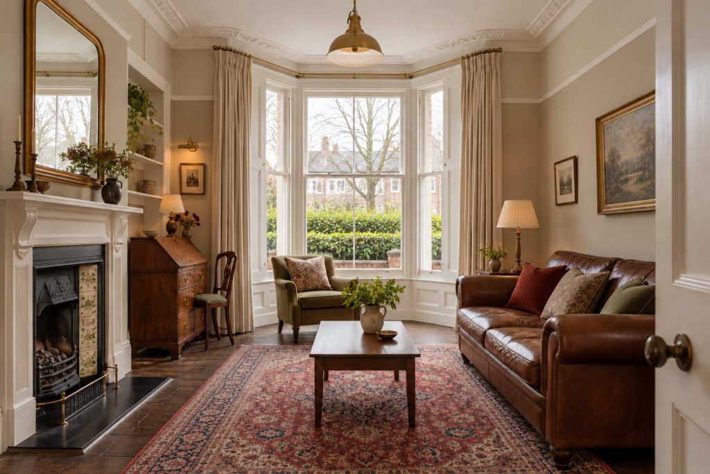 Sitting room, wide view from the doorway - 4-bedroom terraced house in Tooting