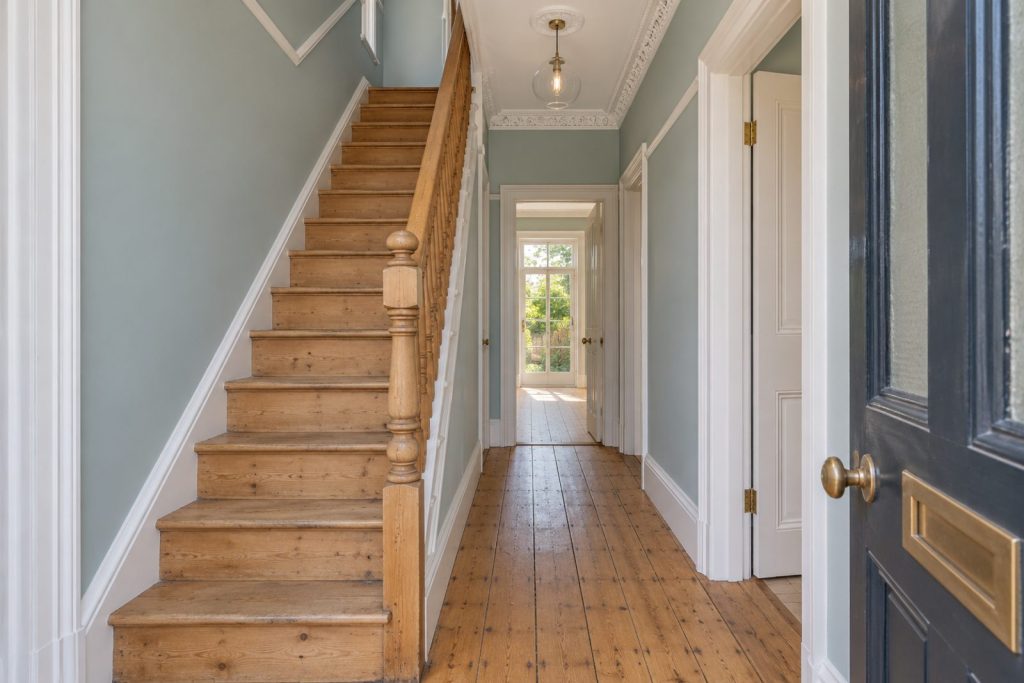 Hall, wide view from the doorway - 5-bedroom terraced house in Wandsworth