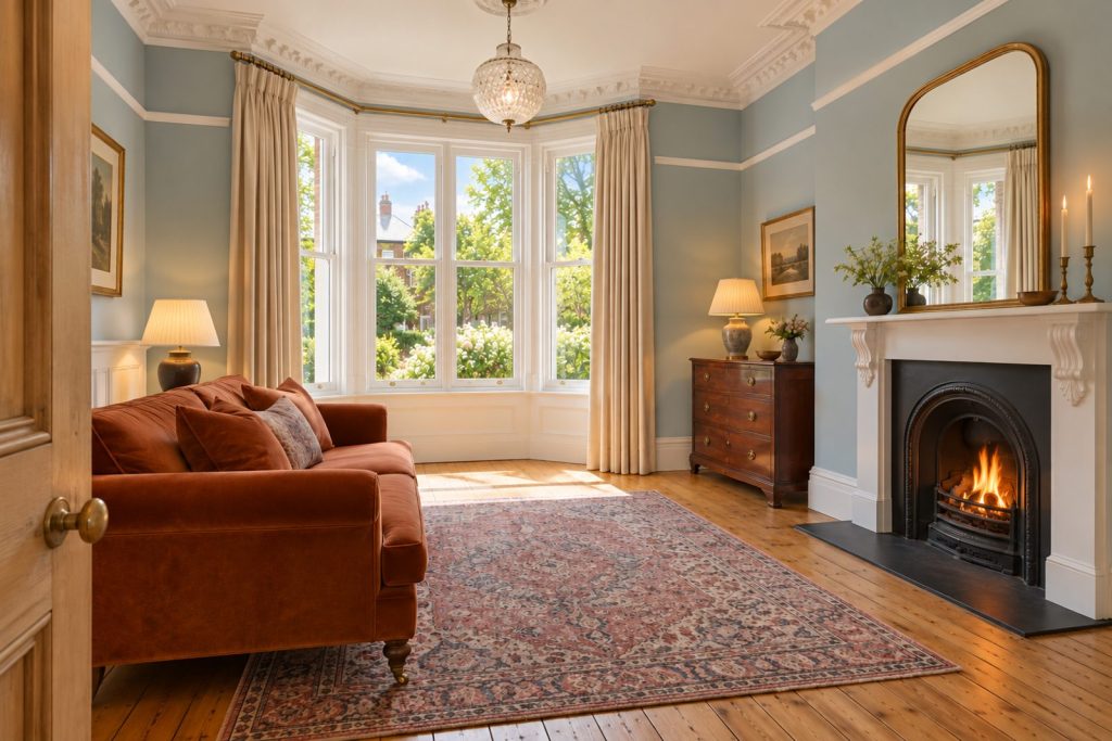 Sitting room, wide view from the doorway - 5-bedroom terraced house in Wandsworth