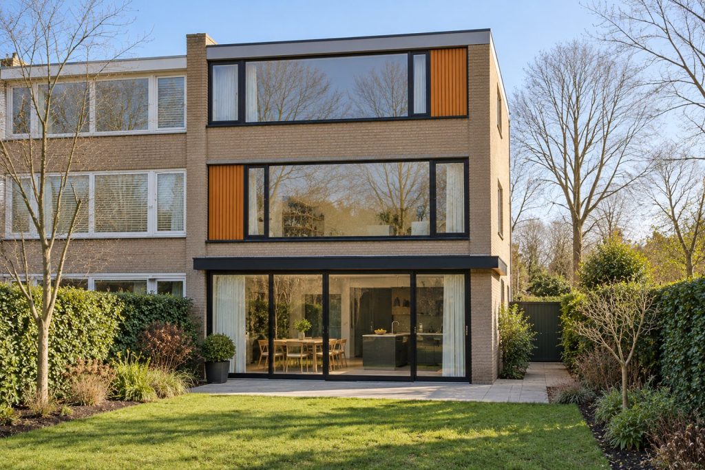 Rear garden, rear elevation seen from the garden - 5-bedroom semi-detached house in Wandsworth