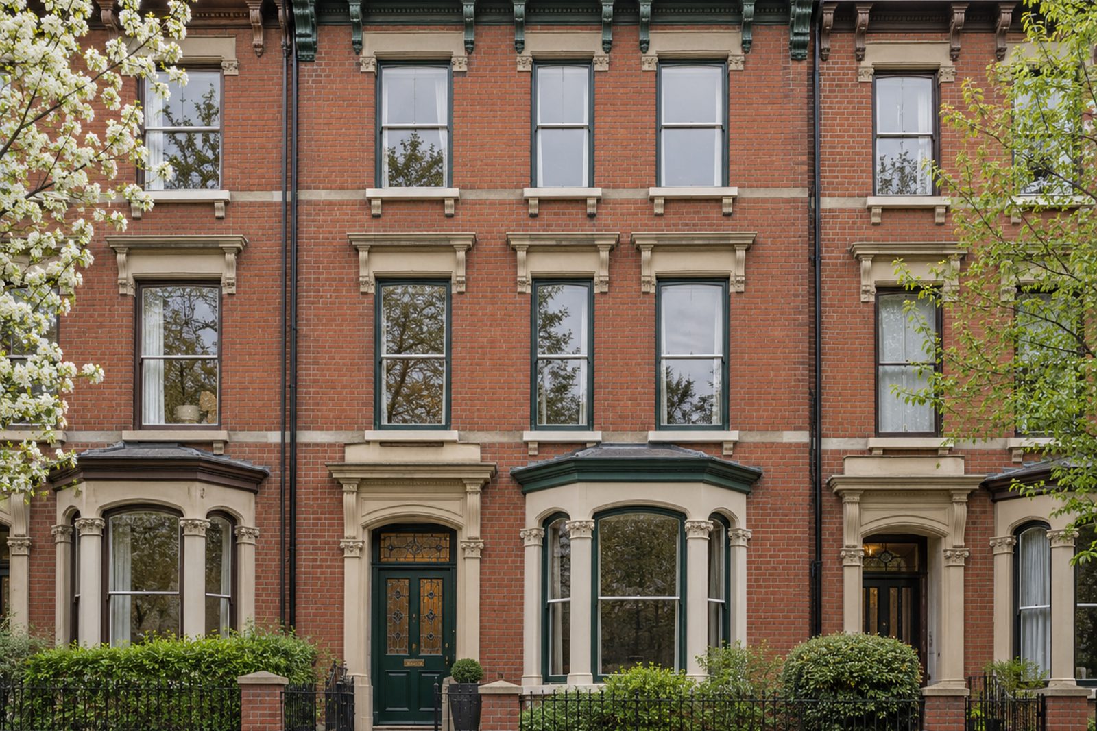 Front exterior, eye-level view of the front elevation - 4-bedroom town house in Wandsworth