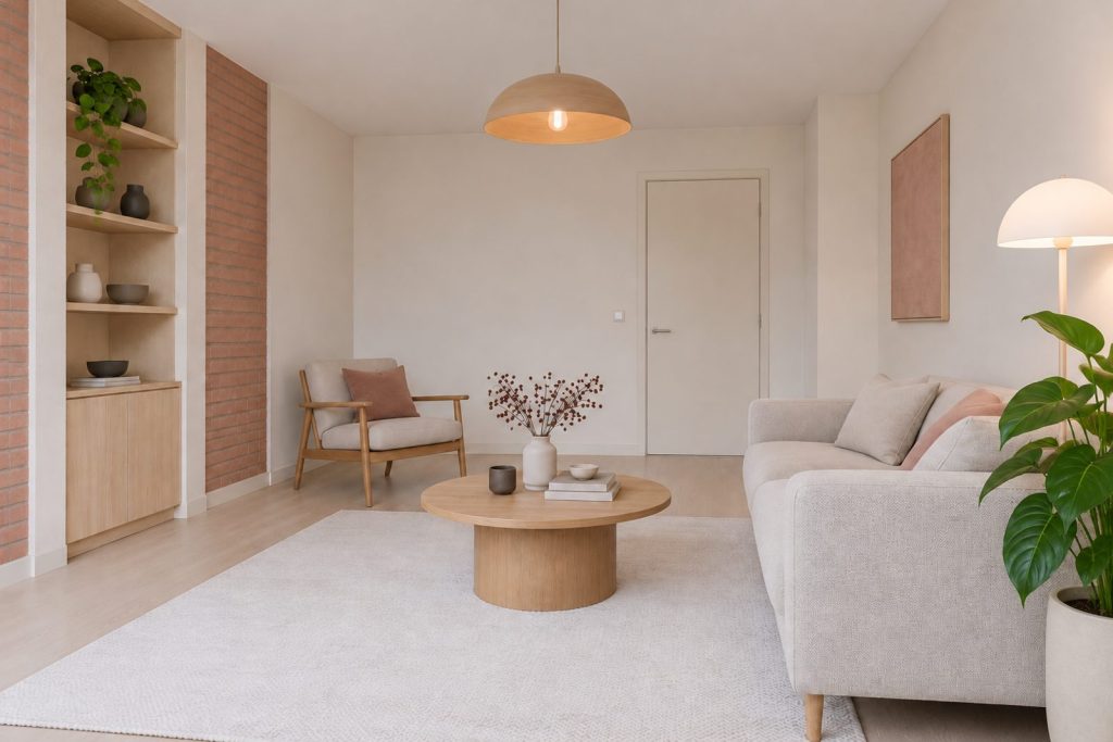 Living room, view from the opposite corner - 2-bedroom flat in Earlsfield