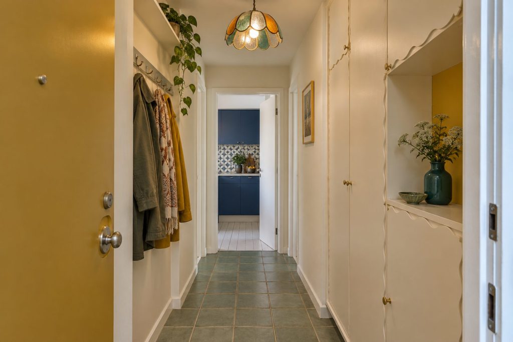 Entrance hall, wide view from the doorway - 2-bedroom flat in Battersea