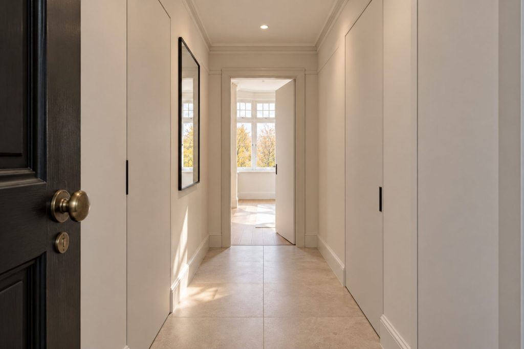 Entrance hall, wide view from the doorway - 2-bedroom flat in Clapham