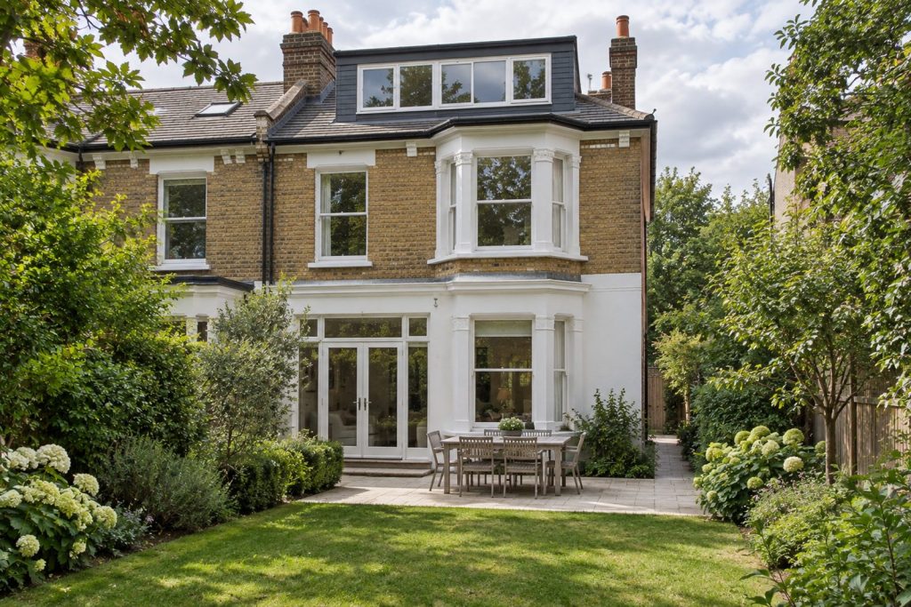 Rear garden, rear elevation seen from the garden - 4-bedroom semi-detached house in Balham