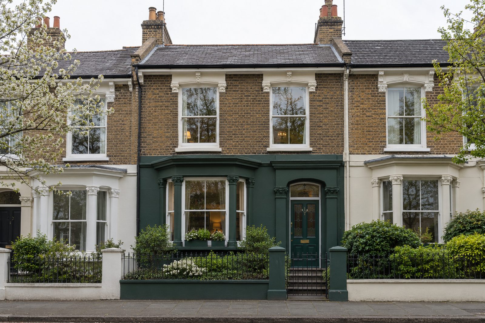 Front exterior, eye-level view of the front elevation - 4-bedroom terraced house in Putney