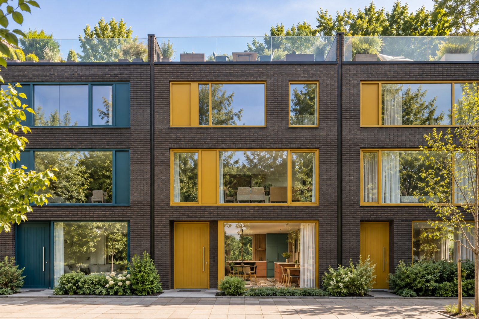 Front exterior, eye-level view of the front elevation - 4-bedroom terraced house in Fulham