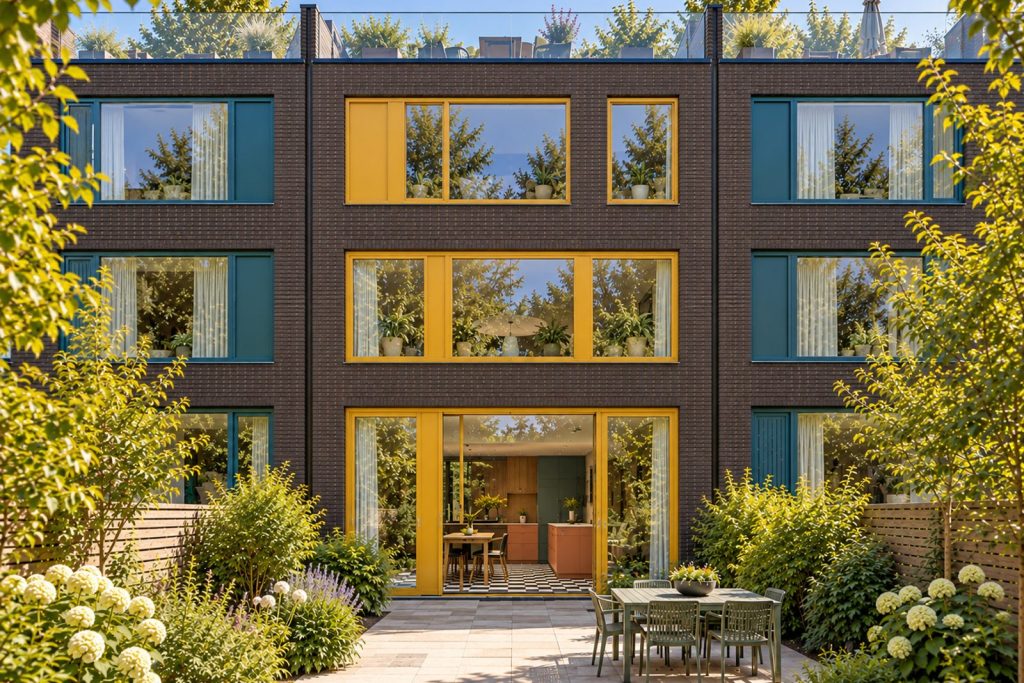 Rear garden, rear elevation seen from the garden - 4-bedroom terraced house in Fulham
