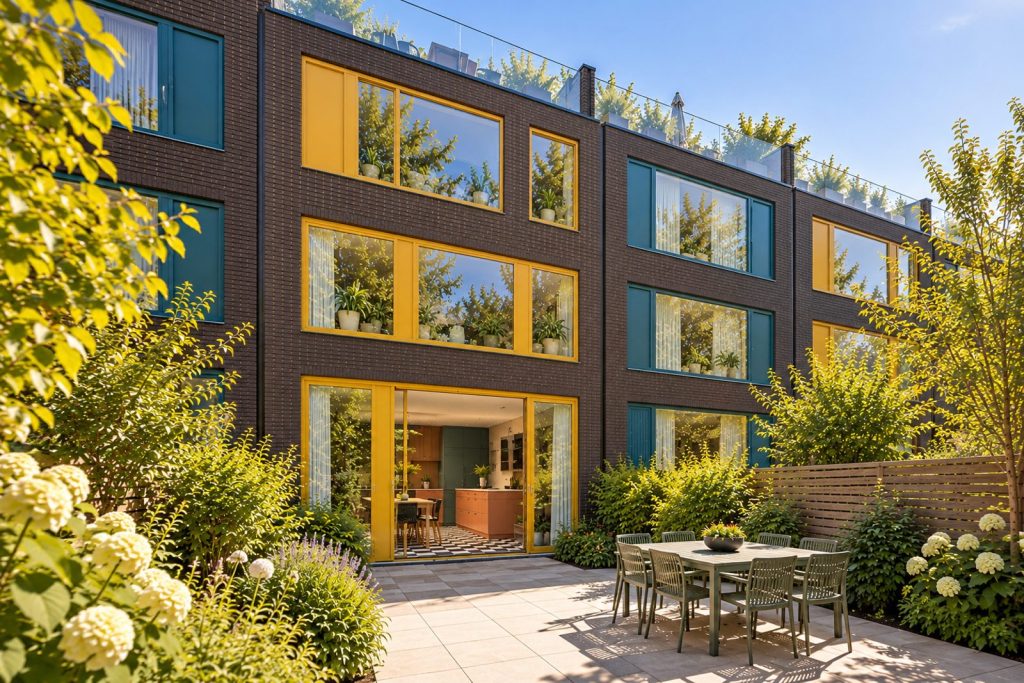 Rear garden, the garden looking back toward the house - 4-bedroom terraced house in Fulham