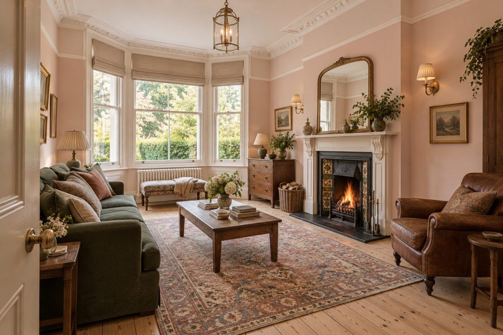 Sitting room, wide view from the doorway - 5-bedroom terraced house in Brixton