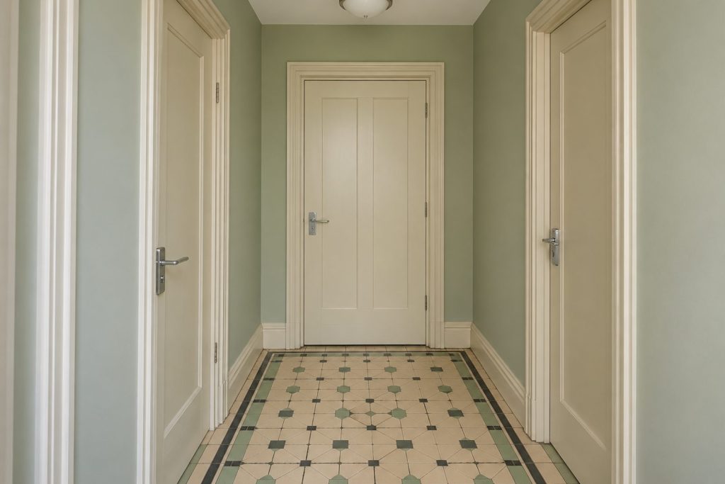 Entrance hall, wide view from the doorway - 2-bedroom flat in Wandsworth