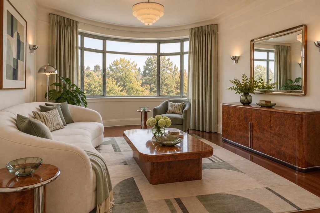 Sitting room, view toward the window - 2-bedroom flat in Wandsworth