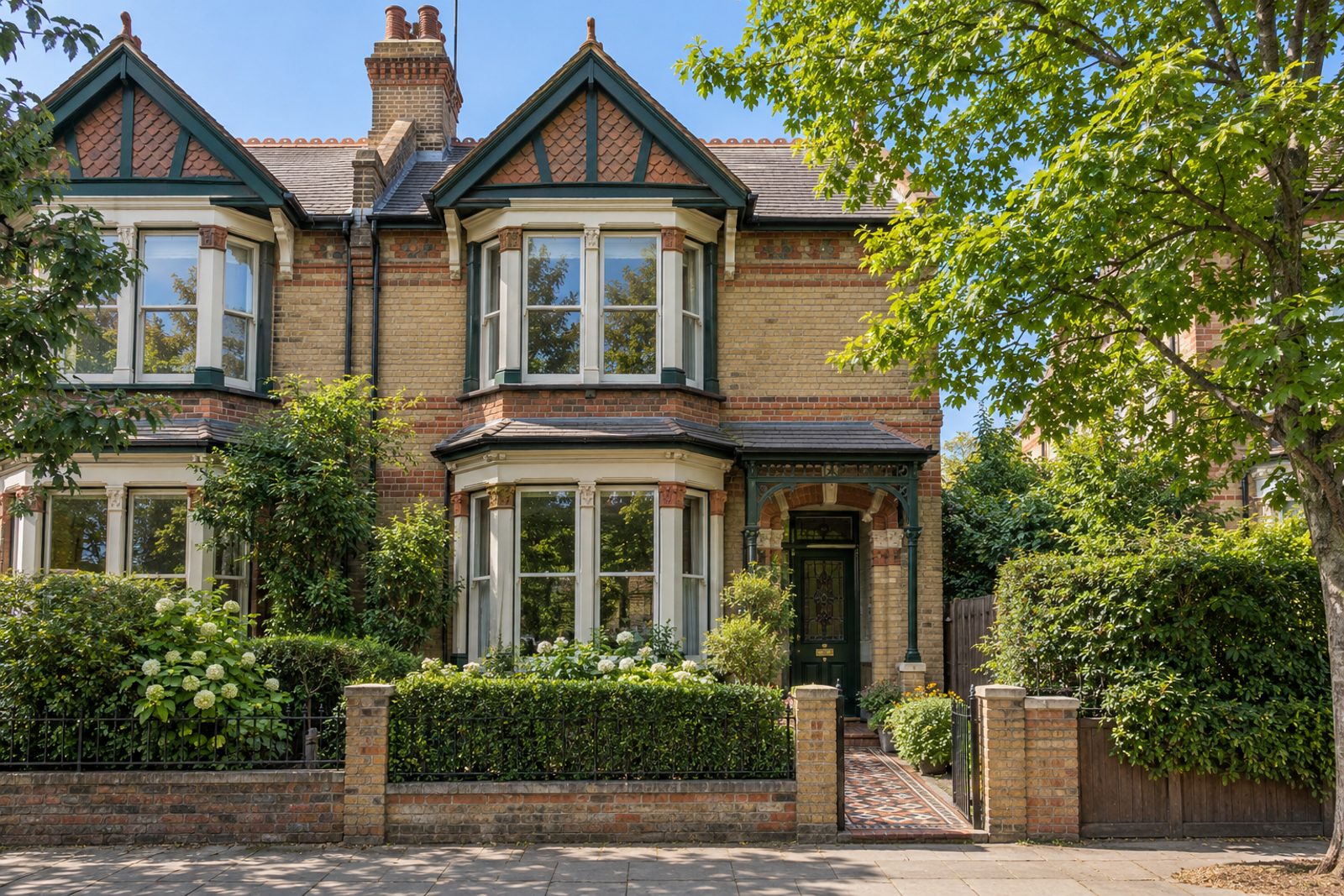 Front exterior, eye-level view of the front elevation - 4-bedroom semi-detached house in Southfields