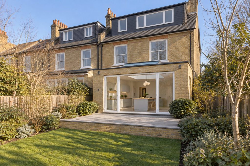 Rear garden, the garden looking back toward the house - 4-bedroom semi-detached house in Putney