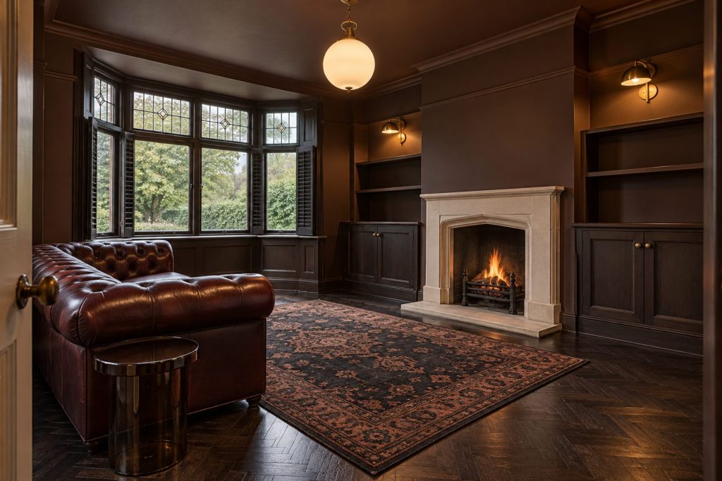 Sitting room, wide view from the doorway - 4-bedroom terraced house in Wimbledon