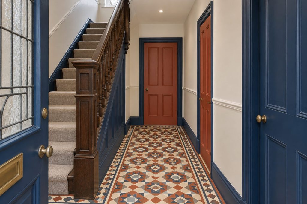 Hall, wide view from the doorway - 5-bedroom semi-detached house in Wandsworth