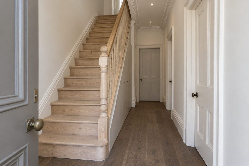 Hall, wide view from the doorway - 5-bedroom semi-detached house in Wandsworth