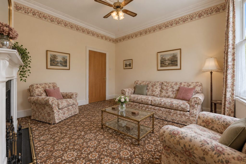 Sitting room, view from the opposite corner - 2-bedroom flat in Putney