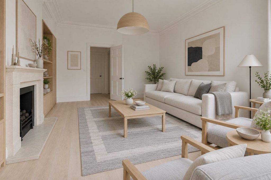 Sitting room, view from the opposite corner - 2-bedroom maisonette in Earlsfield