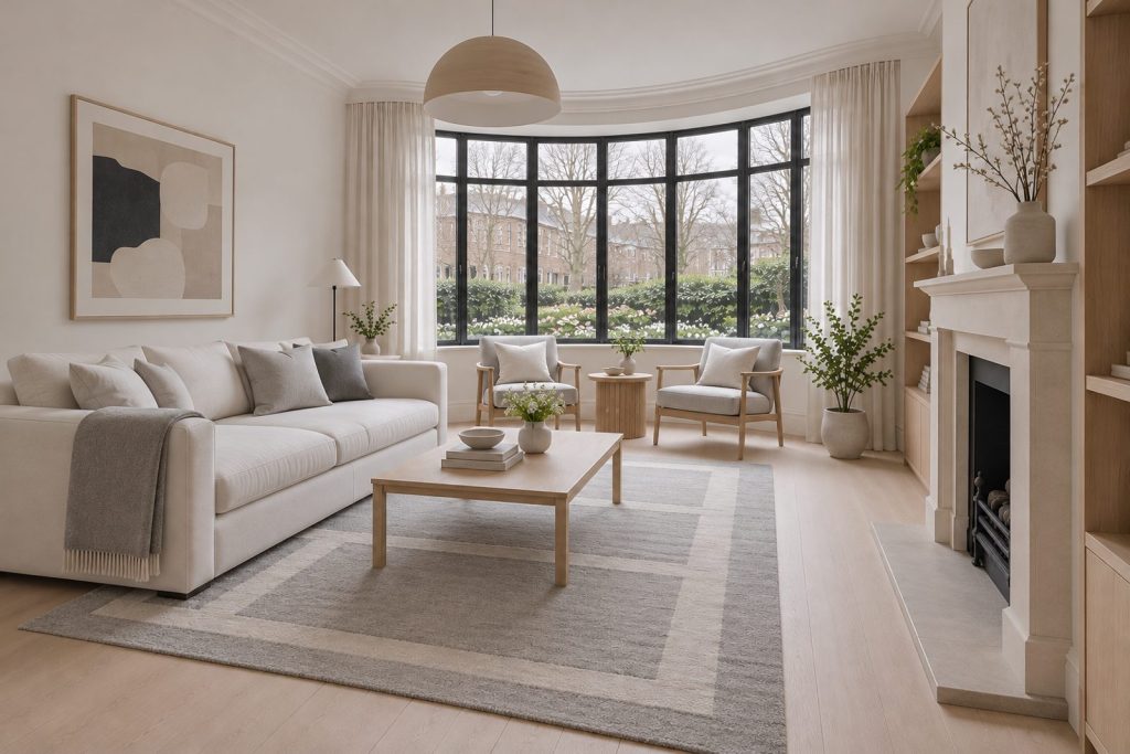 Sitting room, view toward the window - 2-bedroom maisonette in Earlsfield