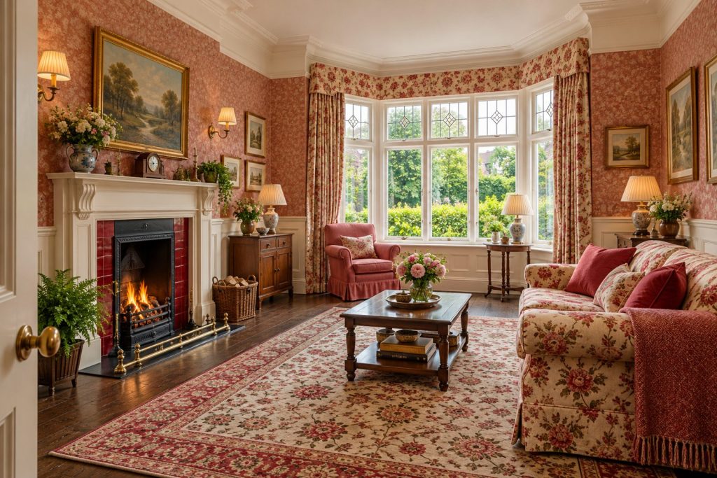 Sitting room, wide view from the doorway - 4-bedroom semi-detached house in Clapham