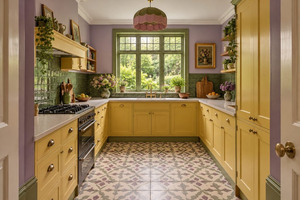 Kitchen, wide view from the doorway - 3-bedroom maisonette in Earlsfield