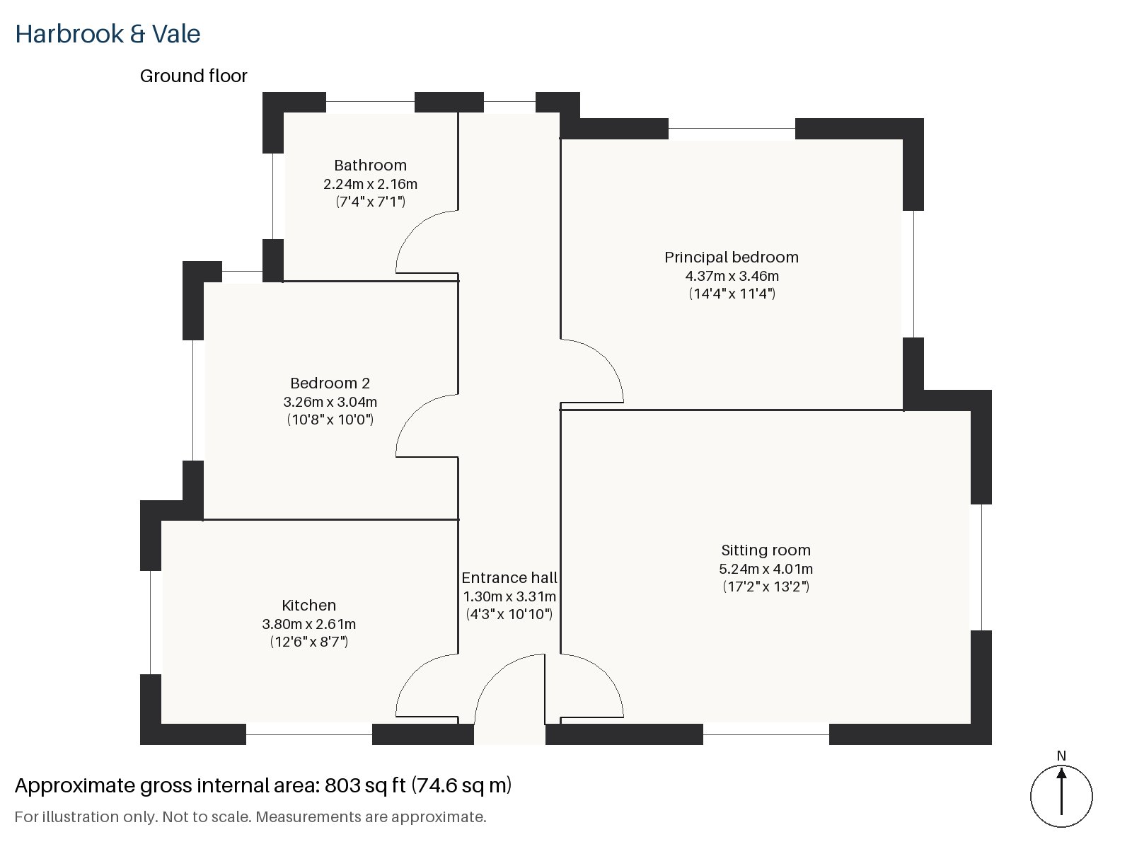 Floorplan of Edge Hill Court, Wimbledon, SW19