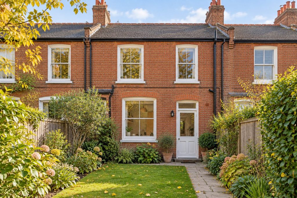Rear garden, rear elevation seen from the garden - 3-bedroom terraced house in Putney