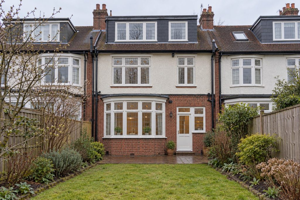 Rear garden, rear elevation seen from the garden - 4-bedroom terraced house in Brixton
