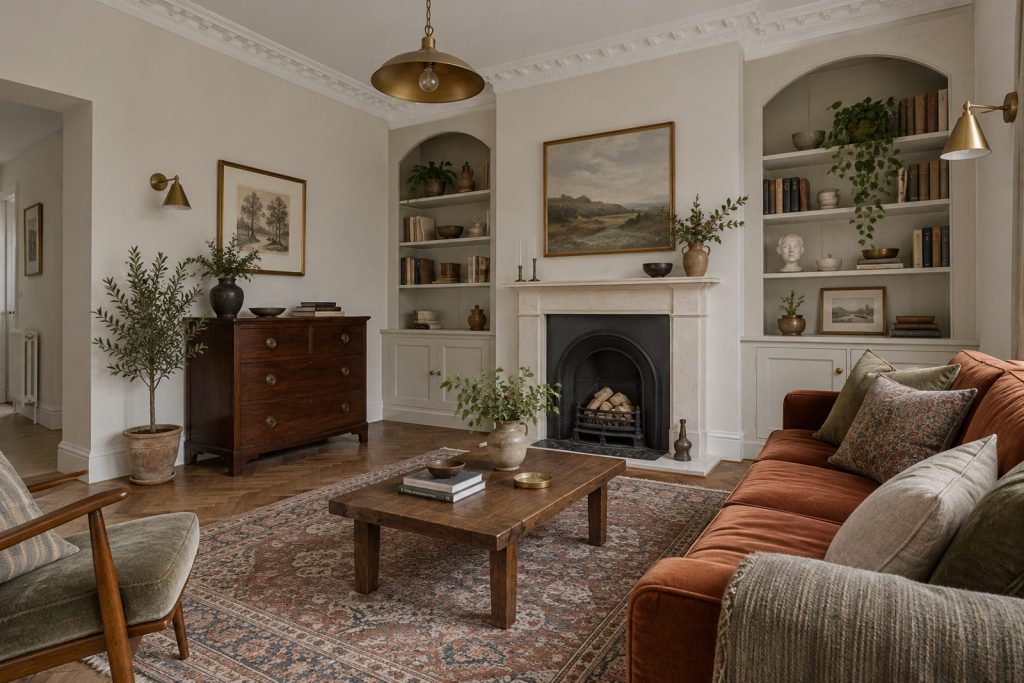 Sitting room, wide view from the doorway - 4-bedroom terraced house in Brixton
