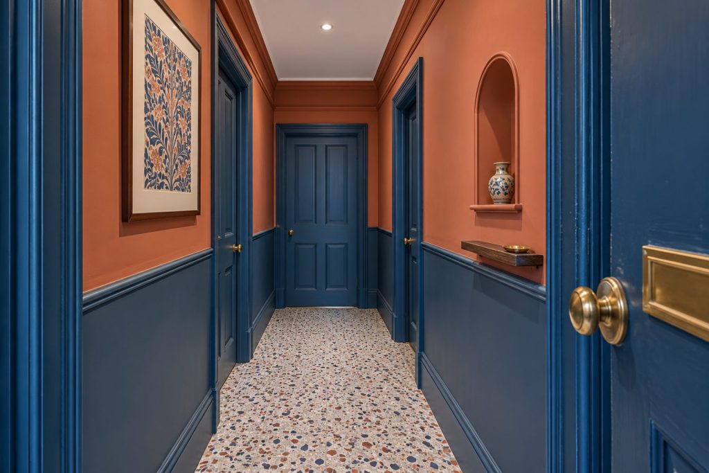 Entrance hall, wide view from the doorway - 2-bedroom flat in Fulham