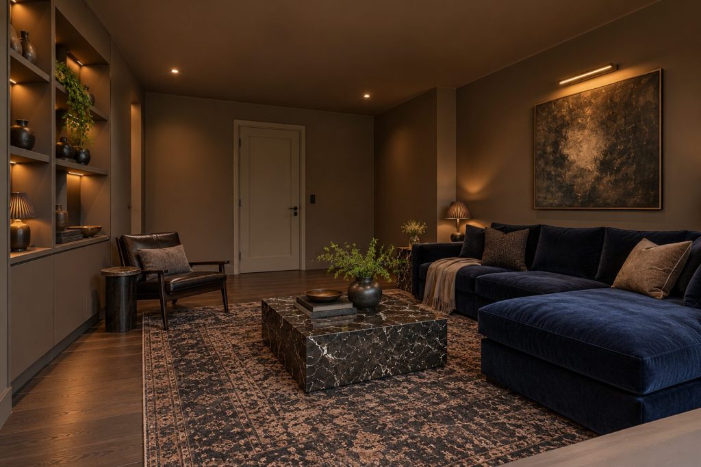 Living room, view from the opposite corner - 3-bedroom terraced house in Battersea
