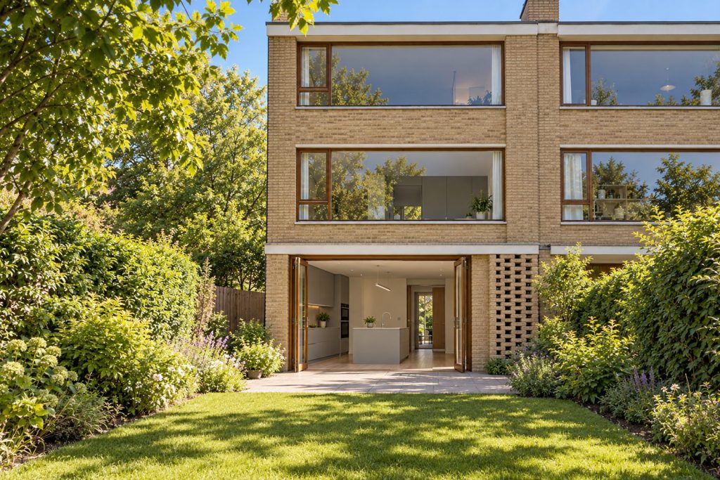 Rear garden, rear elevation seen from the garden - 4-bedroom semi-detached house in Wandsworth
