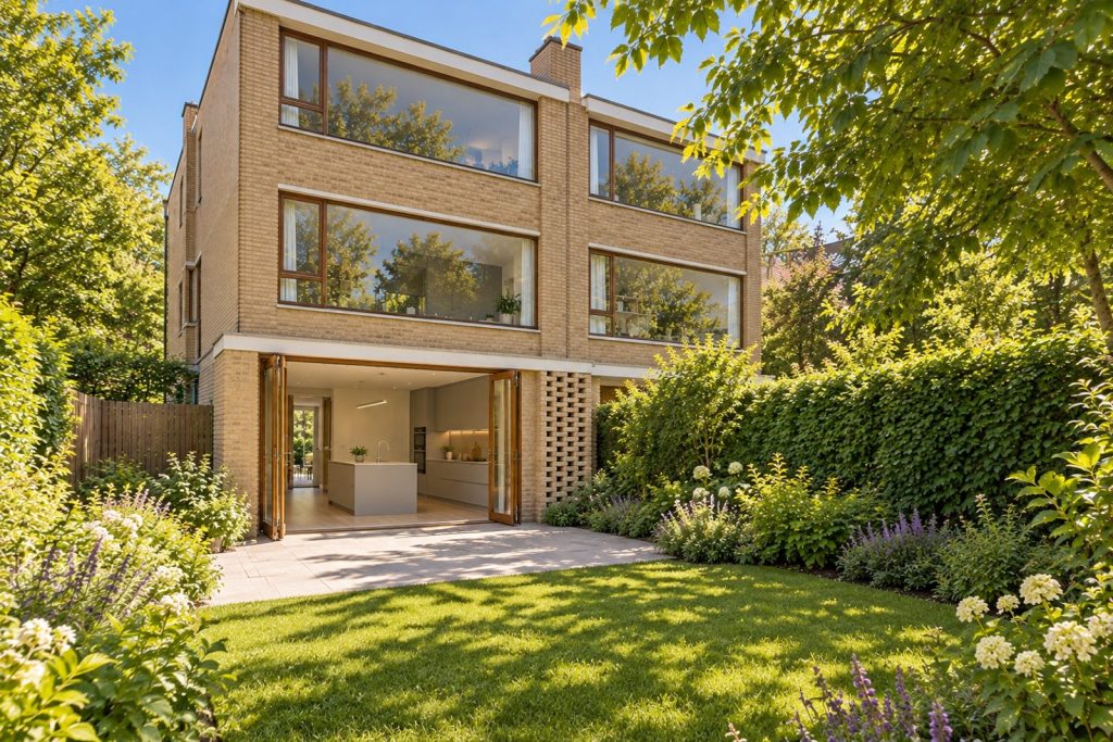 Rear garden, the garden looking back toward the house - 4-bedroom semi-detached house in Wandsworth
