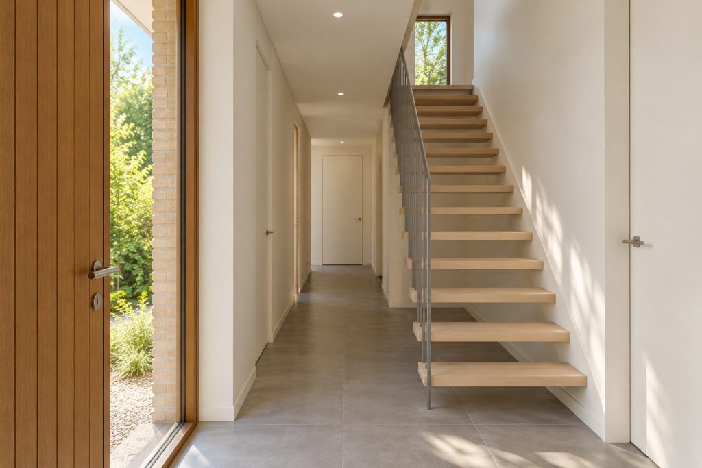 Hall, wide view from the doorway - 4-bedroom semi-detached house in Wandsworth