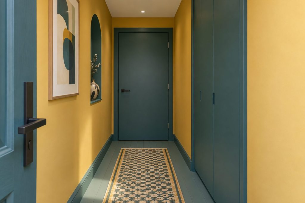 Entrance hall, wide view from the doorway - 2-bedroom flat in Fulham