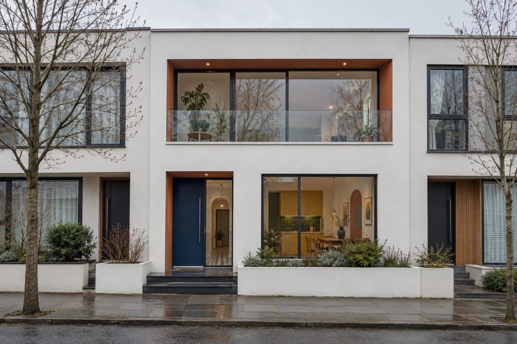 Front exterior, eye-level view of the front elevation - 3-bedroom terraced house in Southfields