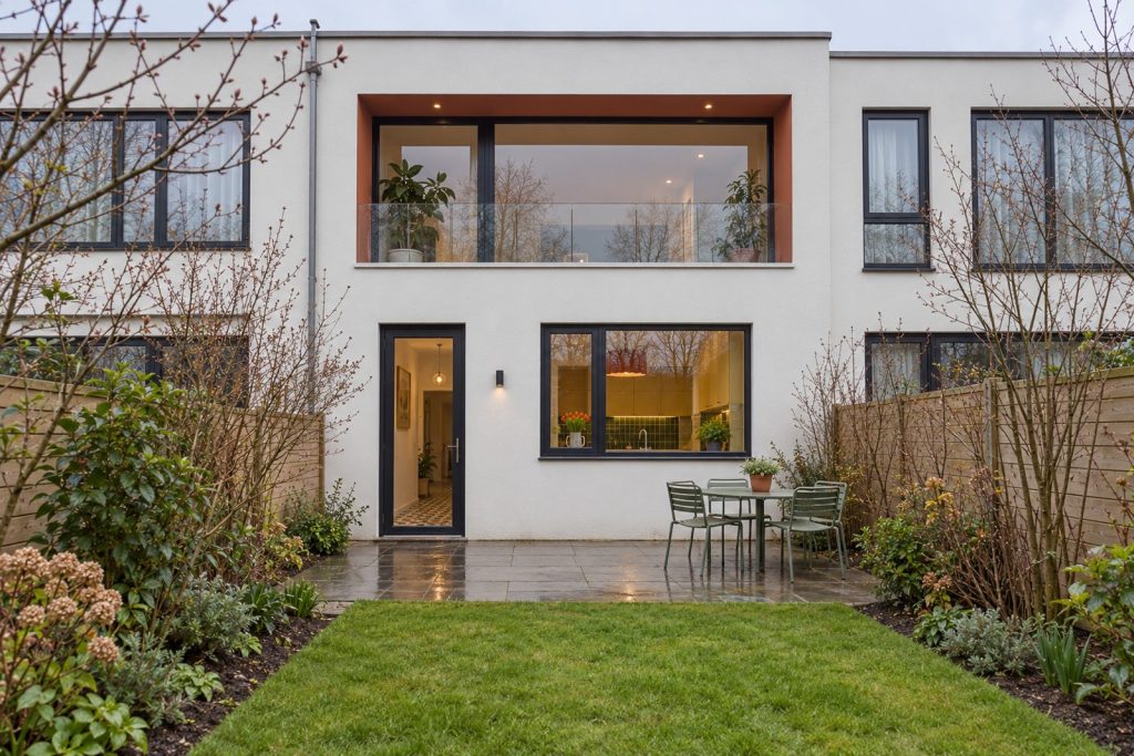 Rear garden, rear elevation seen from the garden - 3-bedroom terraced house in Southfields