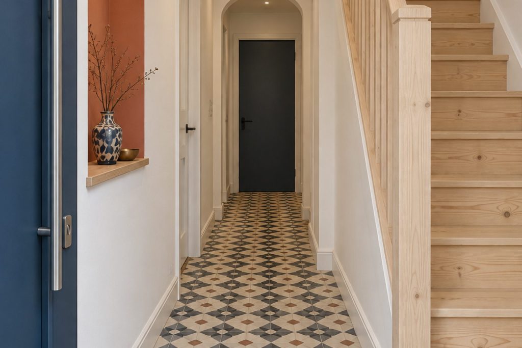 Hall, wide view from the doorway - 3-bedroom terraced house in Southfields